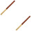 2Pcs Refillable Wooden Brush Pens Assorted Color Soft Tip for Writing 7