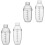 2Sets Transparent Milk Tea Shaker Set with Scale for Bar Use 3