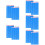 120Pièces Crayons De Cire Bleus Marqueurs Pour Dessin Textile 11