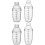 2Sets Transparent Milk Tea Shaker Set with Scale for Bar Use 5