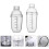 2Sets Transparent Milk Tea Shaker Set with Scale for Bar Use 10