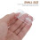 50Pièces Fermoirs Transparente En Pour Coffrets Cabinets 5
