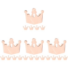 24Pièces Pendentif Chien Métal Rose Gold Blanks Pour Nom Gravé
