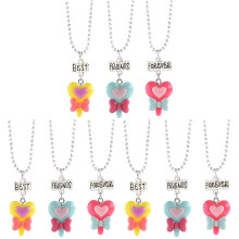 9Pièces Colliers Résine Enfants Pendentifs Légers