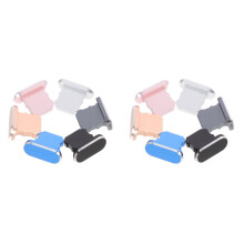 12Pièces Protections Métal Port Charge Multicolores Pour Smartphones