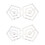 2Pièces Règle Couture Transparent Motifs Doubles Précis 5