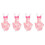 4Pièces Couches Réutilisables Oiseaux Rose Costume Vol Perroquet 3