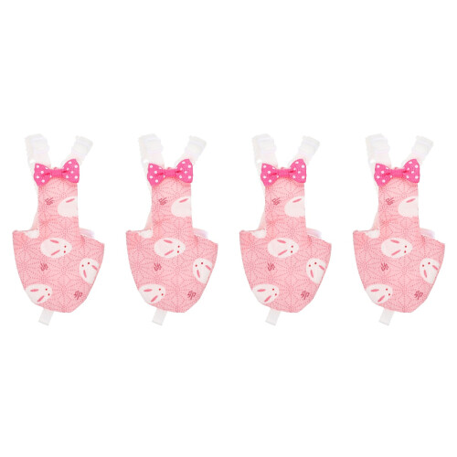 4Pièces Couches Réutilisables Oiseaux Rose Costume Vol Perroquet 2
