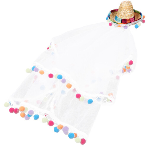 2Pièces Voile De Long En Décoration Pour Fête 2