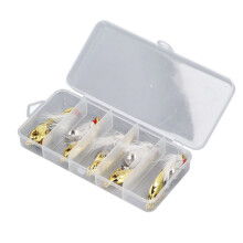5 pièces de leurre VIB métallique - 10 g/0,4 oz plumes tournantes