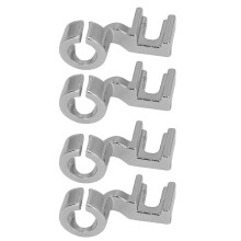 4 pièces de pieds-guides ronds à bout ouvert en alliage de zinc