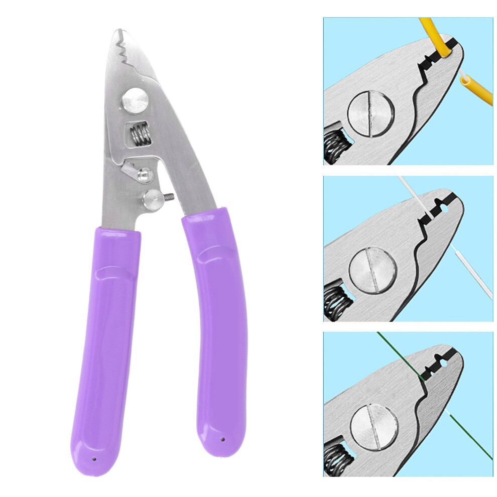 Fiber Optic Wire Stripper Cfsâ3 Stainless Steel 3 Hole Reset Spring Tool 8481386393368