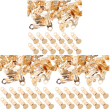 300Pièces Boucles Clips Dorées Accessoires Élégants Femme