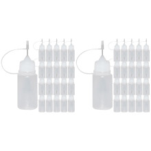 60Pièces Bouteilles Squeeze Blanches À Embout Aiguille Pour Adhésifs