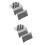 2Ensembles Porte Tacos Acier Inoxydable Vertical Argenté 6