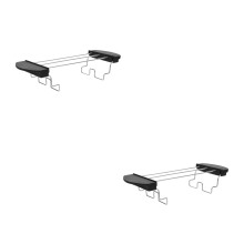 2Pièces Grilles De Chauffage Pour Grille-Pain En Acier Inoxydable Noir