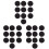 60Ensembles Dots Auto-Adhésifs Nylon Noir Pour Fixation Réutilisable 1