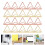80Pièces Porte-Numéros Table Métal Clips Colorés 7