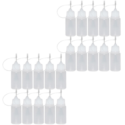 60Pièces Bouteilles Squeeze Blanches À Embout Aiguille Pour Adhésifs 2