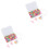 2Pièces Ensemble De Perles Acryliques DIY Multicolores Pour Filles 3
