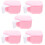 5Pièces Boîte Rose Pour Prothèses Dentaires Portable En PP Durable 8