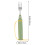 4Pièces Fourche Adaptative Réglable Ergonomique Acier Silicone Mixte 10