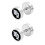 3Paires Boucles D'oreilles À Vis Acier Inoxydable Multicolores 2