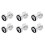 3Paires Boucles D'oreilles À Vis Acier Inoxydable Multicolores 4