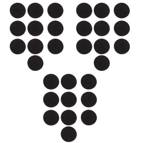 60Ensembles Dots Auto-Adhésifs Nylon Noir Pour Fixation Réutilisable 2