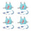 4Ensembles Harnais Avec Laisse À 9