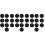 60Ensembles Dots Auto-Adhésifs Nylon Noir Pour Fixation Réutilisable 4
