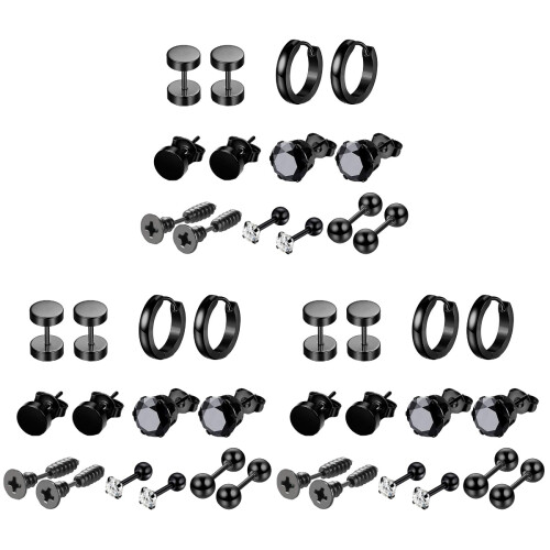 42Pièces Boucles D'oreilles Pour Fête Stylées 1