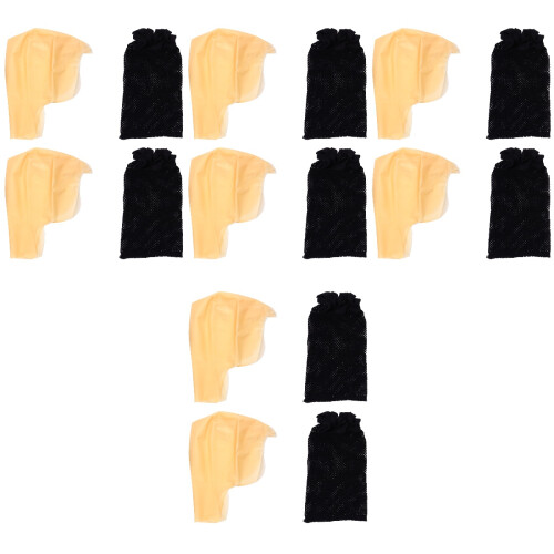 16Pièces Filet Élastique Et Bonnet Chauve Latex Idéal Pour 1