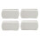 4PCS Foam Glass Foot Pumice Stone, Grey White 2