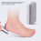4PCS Foam Glass Foot Pumice Stone, Grey White 4