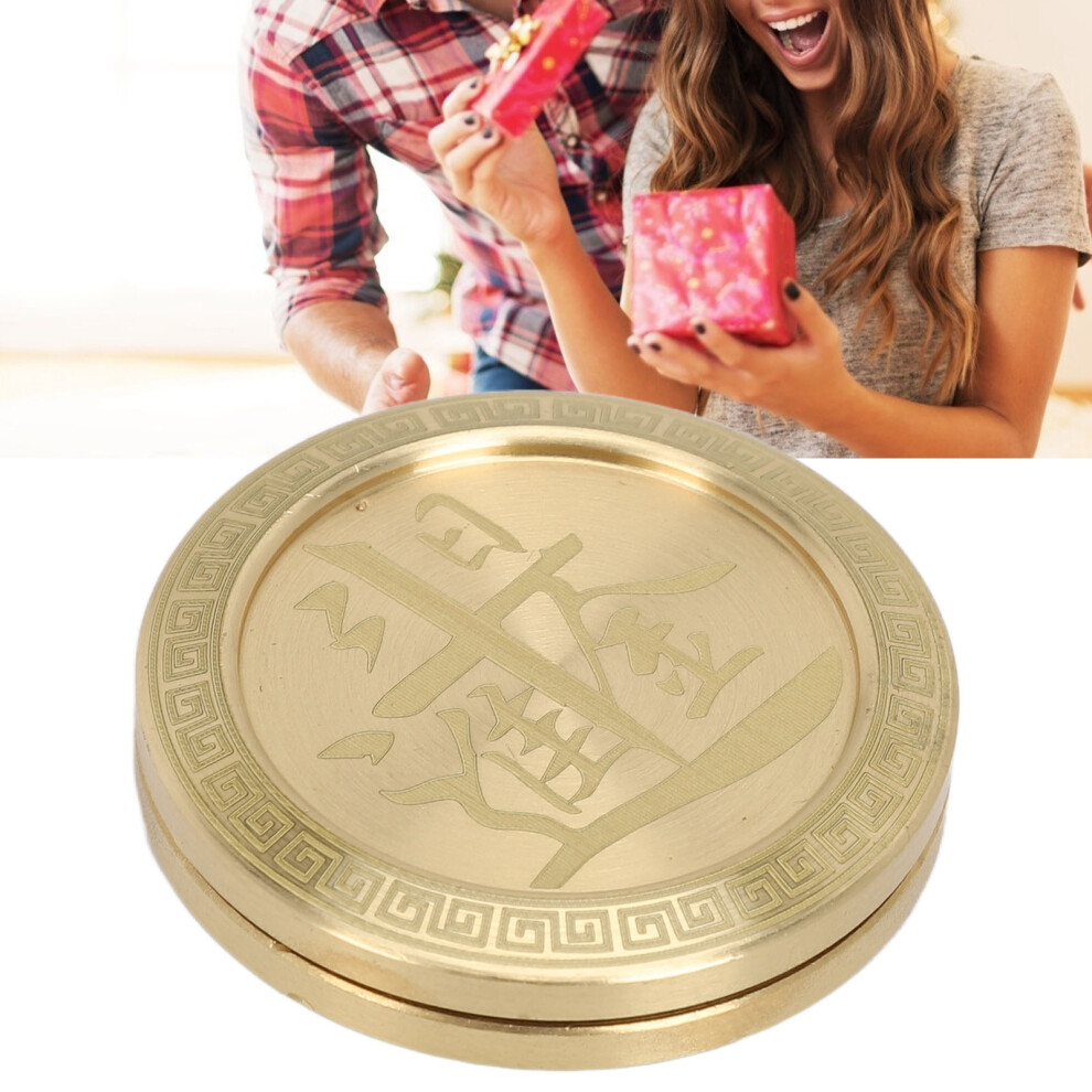 Metal Brass Rotating Lucky Coin