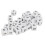 30PCS 16mm 6-Sided Plastic Dice Set White 1