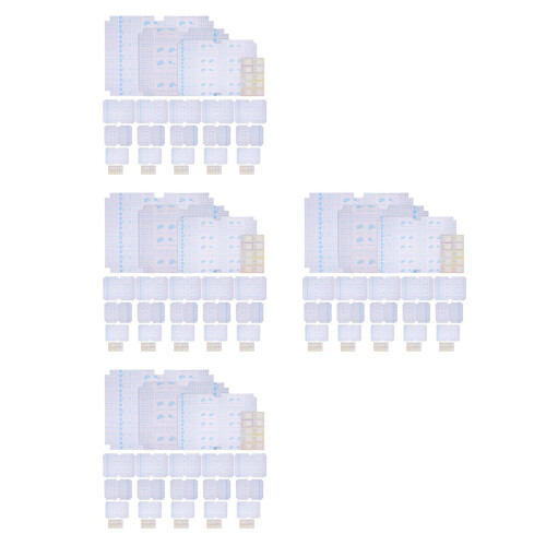 120Pièces Protège-Livres Plastique Transparent Pour École Multi Usage