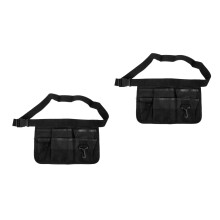 2PiĂšces Ceinture Outils Jardin Noir Oxford Durable Multi-Poches