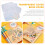 120Pièces Protège-Livres Plastique Transparent Pour École Multi Usage 9