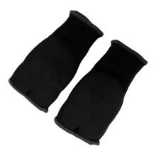 Guanti antiscivolo in gel di nylon a mezzo dito neri taglia S