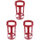 3Pièces Support Mural Rouge Pour Extincteur, Durable 1