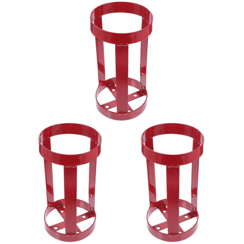 3Pièces Support Mural Rouge Pour Extincteur, Durable