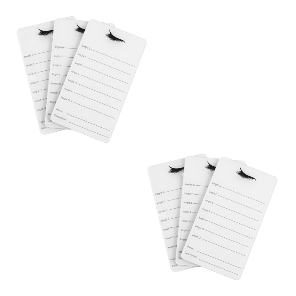 Iplusmile 6 Pcs Lash Tray Lash Holder Tray Acrylic Eyelash Storage Board