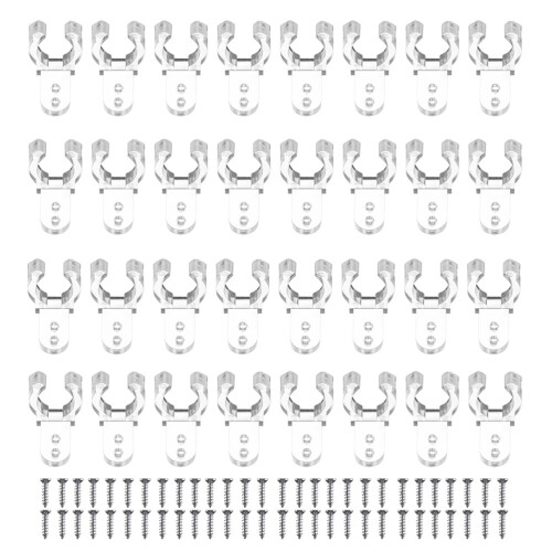 600Pièces Clips De Montage Pour Lumière LED, Fixation Argentée