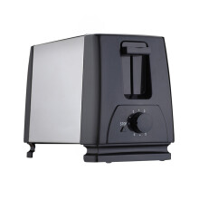 2Pièces Toaster Électrique 2 Tranches Portable Acier Inoxydable Multi