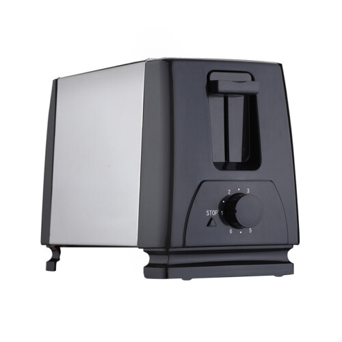 2Pièces Toaster Électrique 2 Tranches Portable Acier Inoxydable Multi