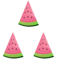 3Pièces Pinces Plastiques Antiglisse Couleur Pastèque