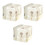 3Pièces Cubes Accessoires Décoratifs Maison Bureau Colorés 9