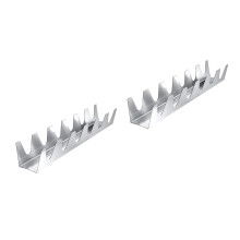 2Pièces Rack Taco Métal Argenté Brillant Parfait Pour Boutique